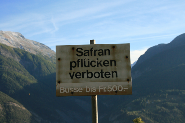 Pflücken verboten